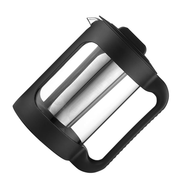 Bearachild Cafetera de té resistente al calor a prueba de fugas sellada reutilizable lavable desmontable antideslizante PP cafetera con asa Teteras 1500ML