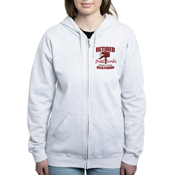 CafePress - Retired Postal Worker Funny Postman Hel Sweatshirt - Women's Zip Hoodie
