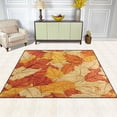 thumbnail image 3 of Area Rug Indoor 80"x58"in Non-Slip Wear Resistant Floor Mats Soft Large Carpets for Living Room Bedroom Home Decor Golden Leaves, 3 of 7