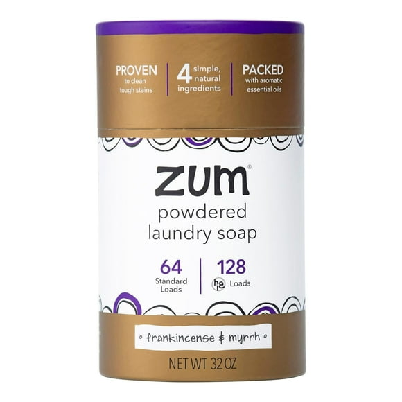 Jabón para lavar ropa Indigo Wild Zum en polvo, 32 oz (960 ml), 64 cargas