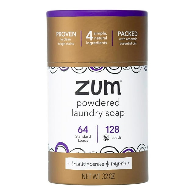 Jabón para lavar ropa Indigo Wild Zum en polvo, 32 oz (960 ml), 64 cargas