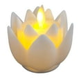 thumbnail image 3 of LED Lotus Buddhist Lamp LED Tea Lights Candle Flickering for Window Mantle white, 3 of 8