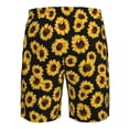 thumbnail image 6 of Kdxio Sunflower 6 Pattern Mens Casual Shorts - Drawstring Summer Beach Sports Shorts for Men, 6 of 9