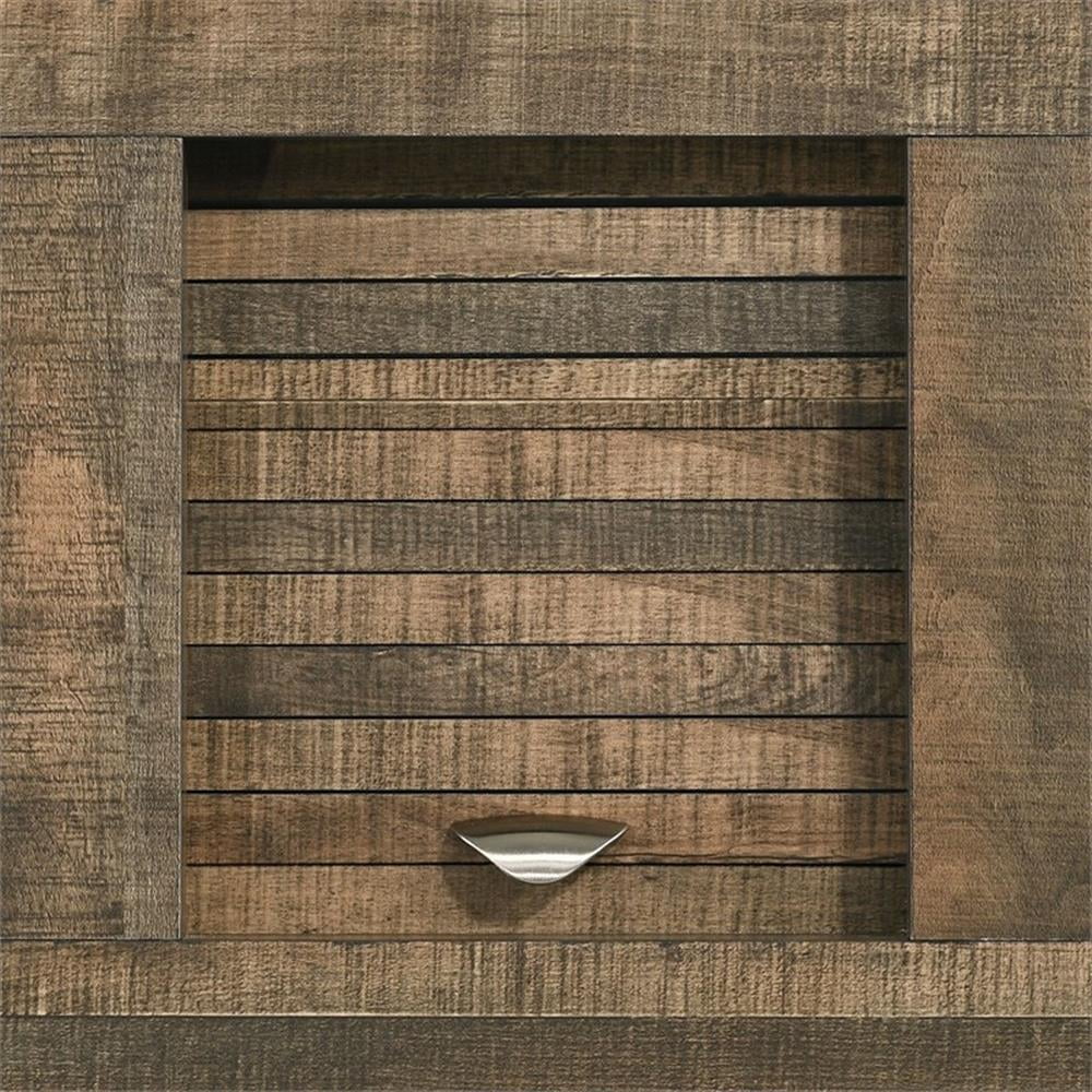 Picket House Furnishings Beckett King Bookcase Panel Bed with Music