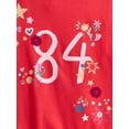thumbnail image 2 of Wonder Nation Girls Embellished Tee with Long Sleeves, Sizes 4-18 & Plus, 2 of 3
