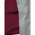 thumbnail image 3 of Hat and Beyond Men's 3/4 Sleeves Raglan Cotton Baseball Jersey T-Shirt, 3 of 6
