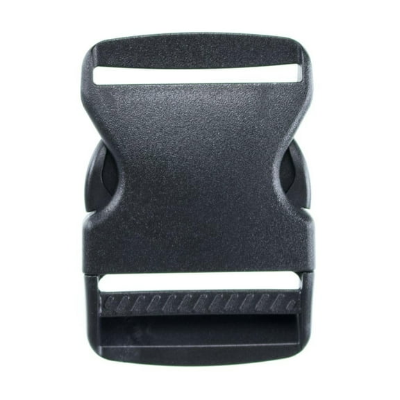 Paracord Planet Flat Side Release Buckles – Black, Plastic Buckles in Multiple Sizes and Packs – Straps, Crafting, and Replacement