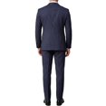 thumbnail image 4 of LEKWK Suits for Men Pinstripe 2 Piece Suit Double Breasted Blazer with Classic Dress Pants Slim Fit Formal Tuxedo Jackets for Wedding Business Party Prom Outfits, 4 of 5