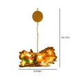 thumbnail image 3 of Vikakiooze Christmas Lights Outdoor Christmas Window Decoration Lights Battery Operated (Not Include) Christmas Indoor Lights Window Hanging Decoration Lights Party Christmas Gift Christmas Gifts, 3 of 6