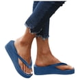 thumbnail image 3 of Daolelai Women's Flip Flops, Thick-Soled Wedge Heels, Bohemian Sandals, Beach Shoes, 3 of 8