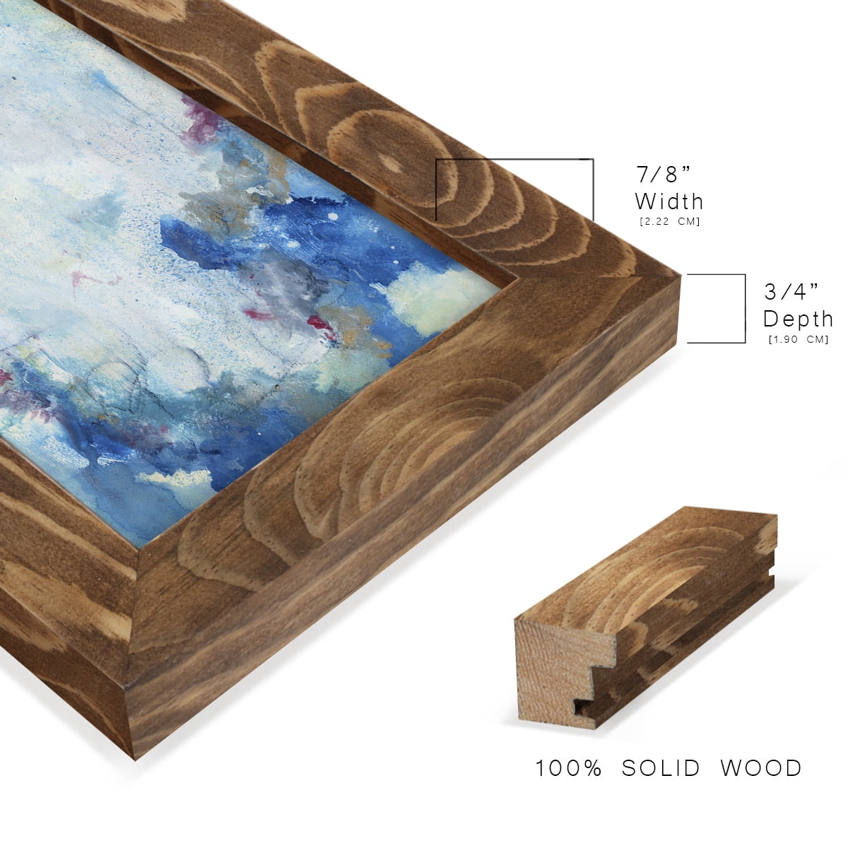 In the Mist II - Framed Print w/glass - Walnut
