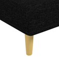 thumbnail image 5 of vidaXL Chaise Longue Black Fabric, 5 of 5