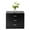 Black, variant on 3-Drawer Dresser, Modern Storage Chest of Drawers, Wood Dresser Chest with Metal Handle, Bedside Nightstand, for Bedroom, Living Room, Closet, Entryway, Hallway,White