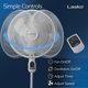 thumbnail image 3 of Lasko Ventilador de pie, Art Deco, White 16" Remote, 1-paquete, 1, 1, 3 of 5