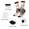thumbnail image 5 of Honeii Cute Mouse In Glasses Print Adult Socks,Crew Socks,Casual Calf Socks,Daily Wear Socks for Men & Women, Perfect for Sports, Casual and Everyday Use, 5 of 6
