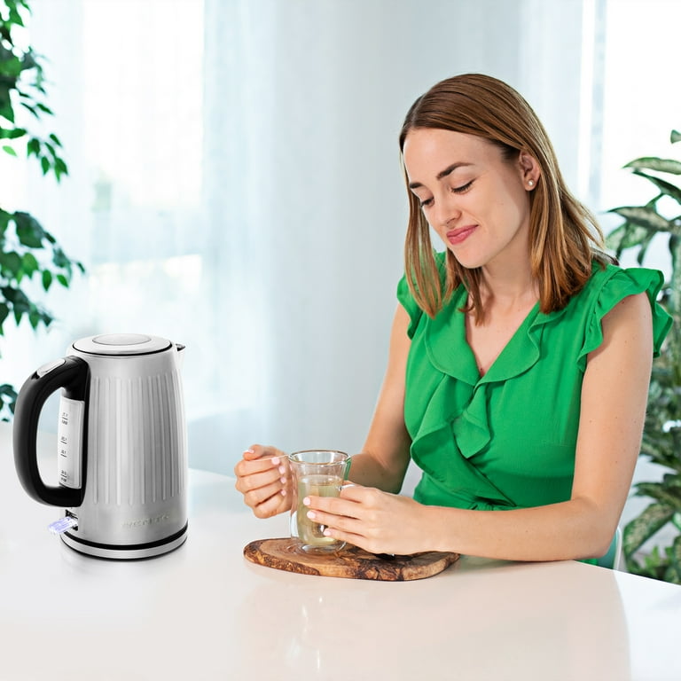 OVENTE Electric Kettle, Hot Water, Heater 1.7 Liter - BPA Free Fast Boiling  Cordless Water Warmer - Auto Shut Off Instant Water Boiler for Coffee 