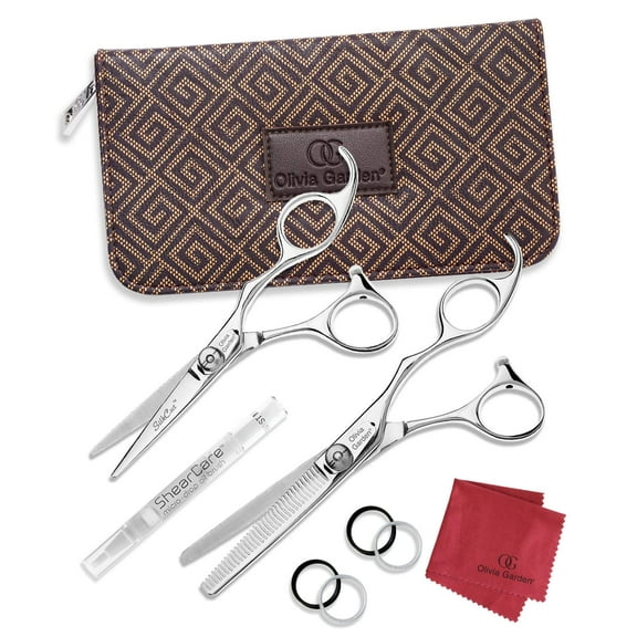 Olivia Garden SilkCut Professional Hairdressing Shear and Thinner Case (5" shear and 6" thinner)
