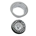 thumbnail image 5 of Westbrass COMBO PACK 3-1/2" Post Style Kitchen Sink and Waste Disposal Flange Strainers, Polished Chrome, 5 of 11