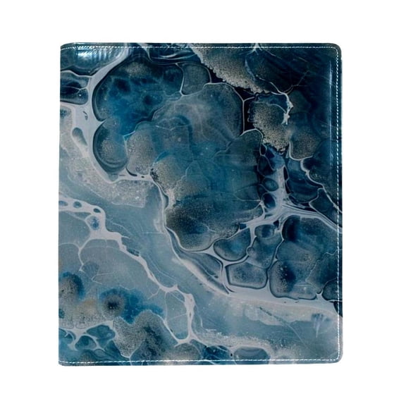 HemaKayy Decorative Leather Book Sleeve Covers, Colorful Book Cover for Men and Women Bible Classroom Textbook Protection and Care (9.8"x11") - Unique Marble Texture