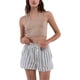 thumbnail image 1 of Shorts casuales Hurley Nova para mujer marshmallowtessastripe S, 1 of 3
