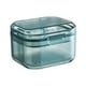 thumbnail image 2 of Caja portátil para dentaduras - vaso limpiador de retenedores de 3 capas con filtro, recipiente para baño de prótesis de viaje para remojar, almacenar y limpiar, 2 of 5