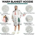 thumbnail image 5 of Wearable Oversized Blanket,Multicolor Christmas Tree Pattern Wearable Blanket Hoodie for Adults,Cozy Hooded Blankets with Super Pockets,Super Warm Fuzzy Pullover for Women & Men, 5 of 6