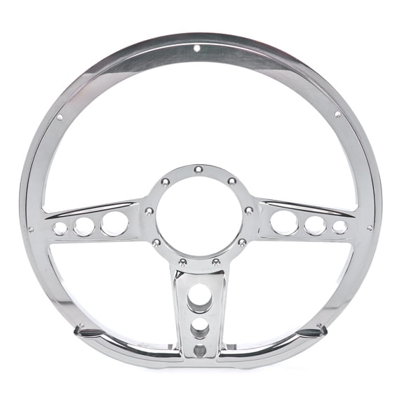 Steering Wheel 14in D- Shape Trans Am Polished