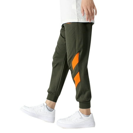 

Chenyuanyuan Boys Pants Cotton Joggers Pant Soft Comfortable Cotton Drawstring Pull Pockets Size 4 Years