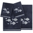 thumbnail image 5 of Authentic Hotel and Spa  Turkish Cotton Figi 4PC Embellished Towel Set Marine, 5 of 5