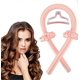 thumbnail image 1 of Rizadores sin calor para cabello largo, set para ondas nocturnas con horquillas y anillos, espuma suave rosa., 1 of 5