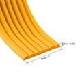 thumbnail image 3 of Furniture Table Edge Protectors W-Shape Soft NBR Anti-collision Strip with Tape 2 Meters Length Orange, 2pcs, 3 of 6