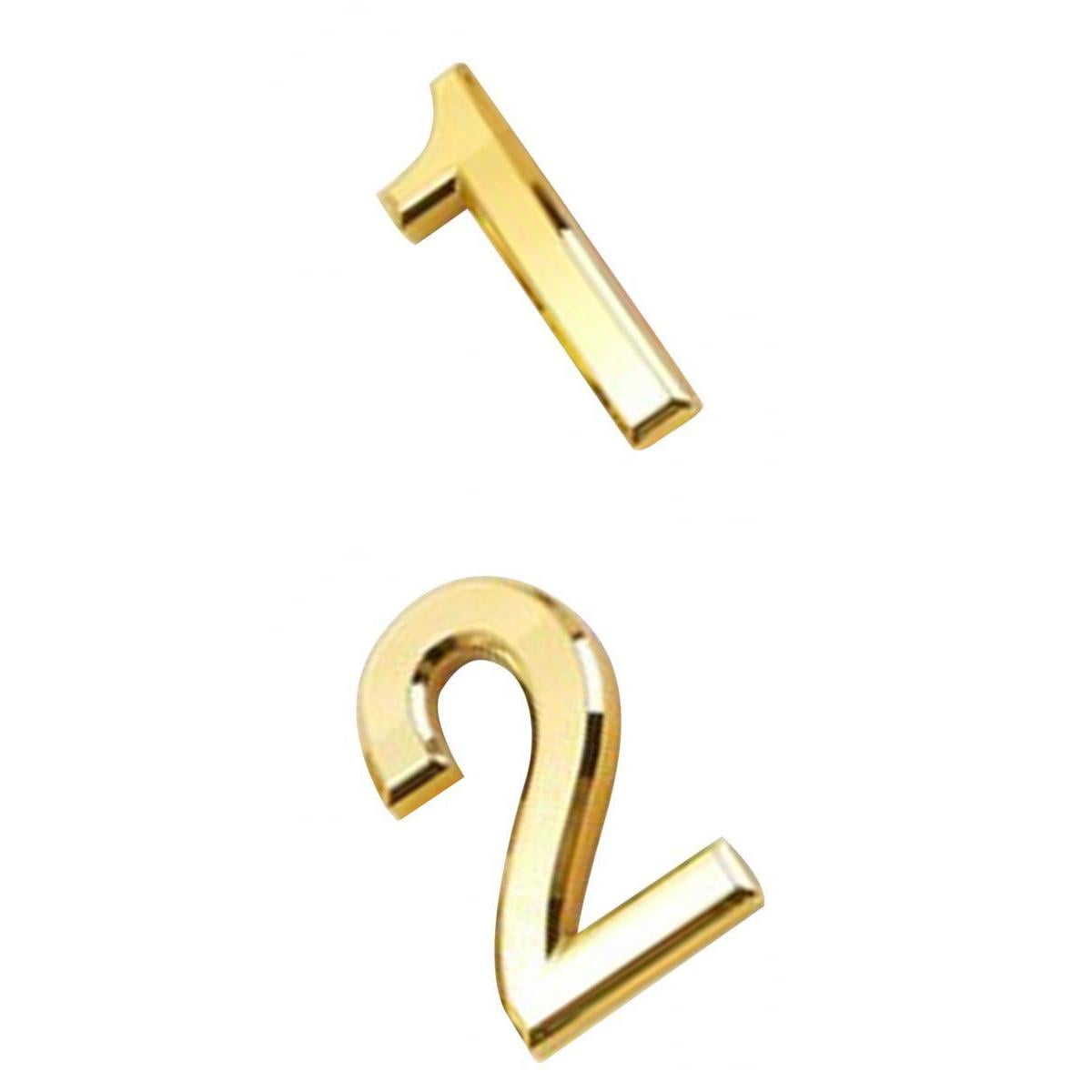 3D Self Door Number Sign Plaque Mailbox Numbers Sticker Number for