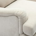 thumbnail image 2 of Clarendon Sea Oat Beige Polyester Fabric Upholstered Transitional Arm Chair, 2 of 11