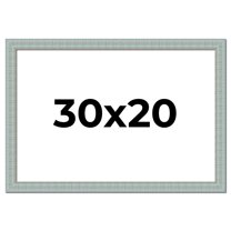 30x20 Frame Blue Teal Distressed Solid Wood Picture Frame | 1.625 Inch Moulding Width | Sonoma Blue