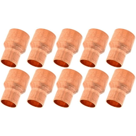 Appli Parts AP-R058038B10 5/8x3/8 in Reducing Bushing Copper pipe fittings CxC Sweat connections for refrigeration air conditioning and plumbing applications ACR and Type L copper pipe (10xBag)