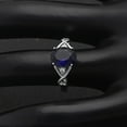 thumbnail image 4 of Birthstone Engagement Ring for Women by Ginger Lyne Sterling Silver Cubic Zirconia, 4 of 5