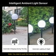 thumbnail image 6 of Limited Time Deal karymi Solar Lights Outdoor Water Resitant LED Lighting Solar Powered Outdoor Lights Solar Garden Lights for Patio Yard Solar Garden Decor Outdoor Decor, 6 of 9