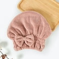 thumbnail image 6 of MSJUHEG Shower Cap Shower Organizer Towel Cap Microfiber Drying Instant Shower Dry Adult Hair Absorbent Hair Bathroom Products Shower Cap For Women Pink, 6 of 6