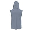 thumbnail image 6 of Fanxing Big & Tall Upf Shirts for Men Sun Protection Shirts with Masks Cooling Hooded Tank Top Lightweight Sleeveless Tees Gray,M, 6 of 9