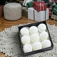 thumbnail image 6 of Kugisaki Christmas Decor 9 PCS Velvet Christmas Balls Decorations, 8cm/3.15in Christmas Tree Hanging Balls Multiple Color, Christmas House Holiday Party Decoration, 6 of 6