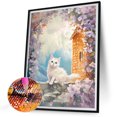 thumbnail image 2 of Cuadros Decorativos 5D bricolaje taladro redondo completo diamante pintura gato Kit arte decoración del hogar (VIP859) Wdftyju de costura negro 4 estilos, 2 of 9