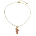 thumbnail image 4 of NICKSUN 18K Gold-Plated Stainless Steel Color-Dipped Fish Pendant Necklace - Minimalist Nautical Fashion Jewelry for Women, 4 of 8