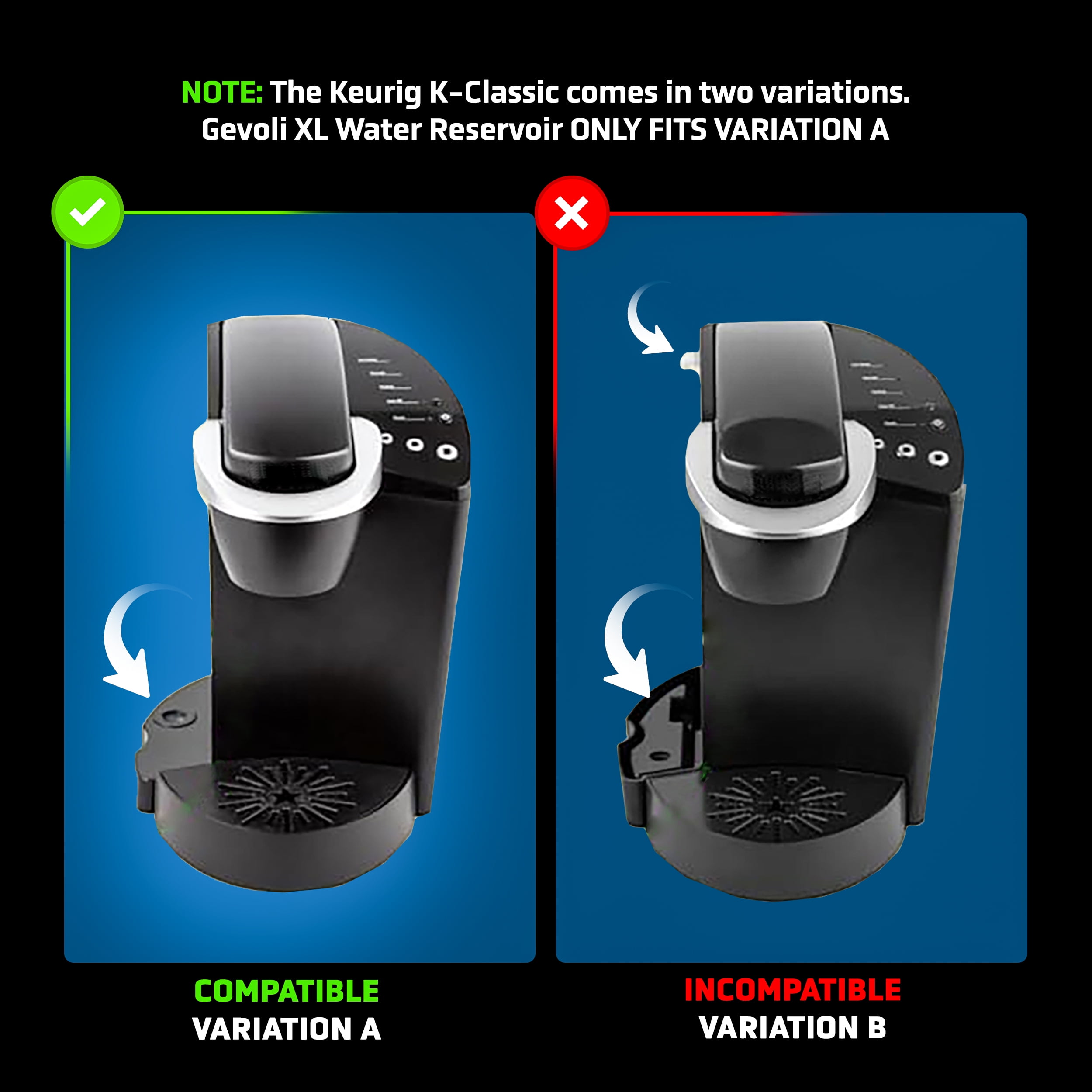 Keurig Machine Keurig B70 Water Reservoir Replacement Water