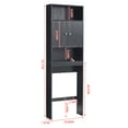 thumbnail image 5 of UWR-Nite Over The Toilet Storage Cabinet, Double Door Bathroom Storage Organizer, Bathroom Shelf Over Toilet, Toilet Rack with Inner Shelf and Open Storage Shelf, 5 of 5