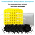 thumbnail image 2 of 2 Pack Stick On Deodorizing Box, 12 Pack Odor Removing Refills for Trash Can, Activated Charcoal Odor Eliminator for Indoor Kitchen Trash/Diaper Pails/Wardrobe/Shoe Cabinet (Yellow), 2 of 6