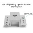 thumbnail image 4 of 50pcs Solar Panel Pv Grounding Clip Washer Spacer 42x50mm Hao, 4 of 5