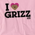 thumbnail image 2 of We Bare Bears Heart Grizz Women's T Shirt, Pink, Medium, 2 of 6