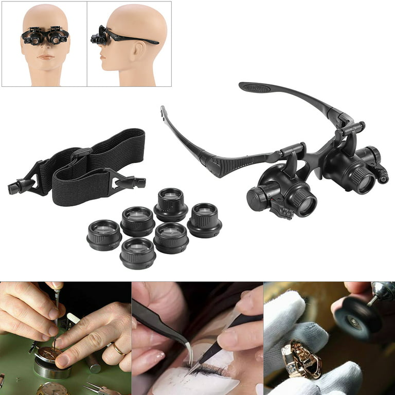 Double Eyed LED Head Mounted Led Timepiece Repair Magnifier With Light For  Maintenance From S2ly, $8.04