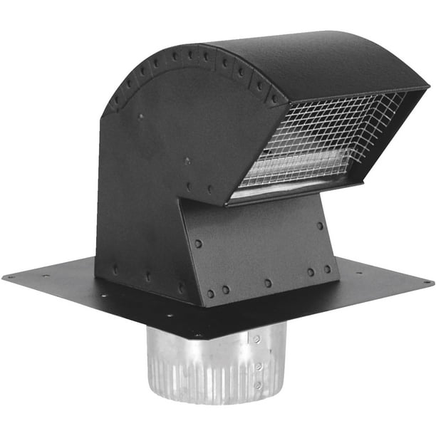 Imperial Manufacturing Group VT0568A 6" Black R2 Premium Roof Vent