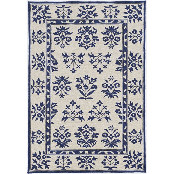 4208 2'X 3 Pieds - Sable/bleu